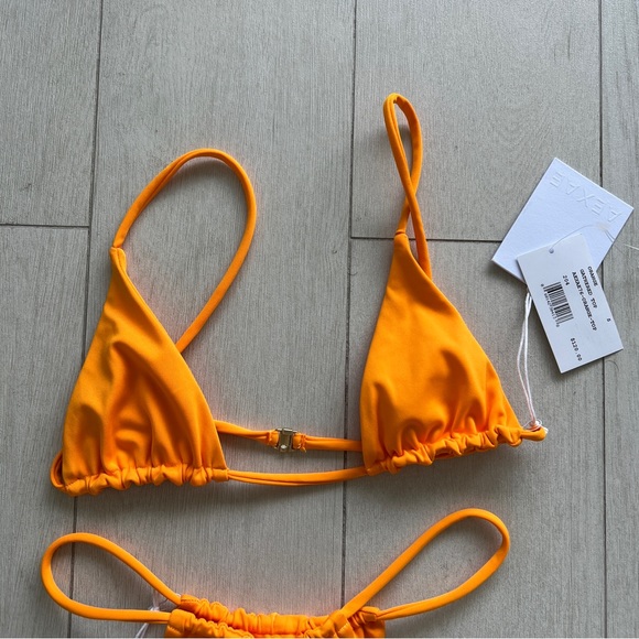 NWT Intermix / Aexae Bright Orange Bikini Set - Picture 2 of 6